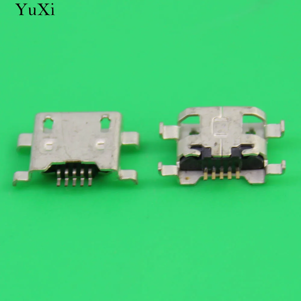 YuXi порт зарядки Micro USB 5pin Разъем четыре ножки пластина гнездо Короткие иглы мини