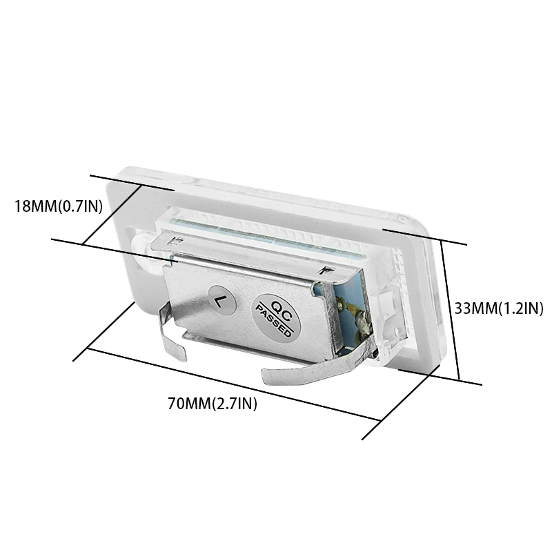 

2x Car Styling LED Car License Plate Light Error Free White 6000k License Plate Lamp FOR Audi A3 A4 B6 B7 A6 C6 Q7 S3 S4 S6 RS4