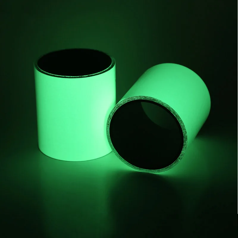 1 рулон 3 м зеленая светящаяся лента светится в темноте самоприклеивающейся