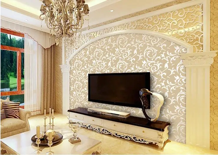 Colour 886 Beibehang высокое качество обои papel де parede 3D модные стены спальни фон 3d обоев Запуск белый фиолетовый - Цвет: Colour 886