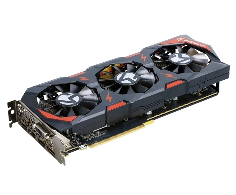 Видеокарта MAXSUN NVIDIA GeForce JetStream GTX1060 6 ГБ GPU GDDR5 192 бит PCI E Express3.0 VR готовая к ПК