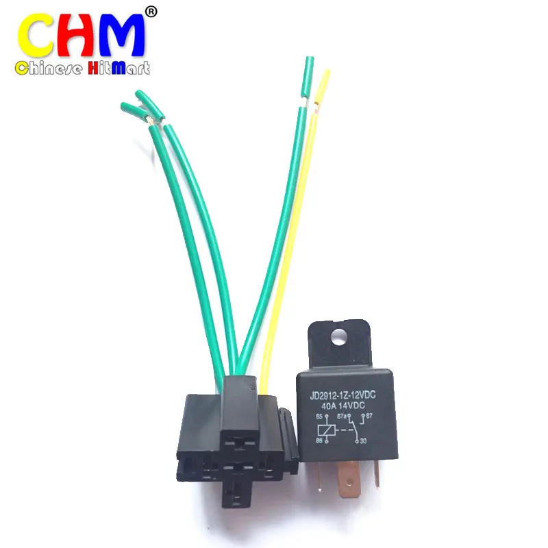 Hobimake DC 12 В автомобилей реле Модуль 4pin JD2912-1H 40A изменение голова свет gps навигации