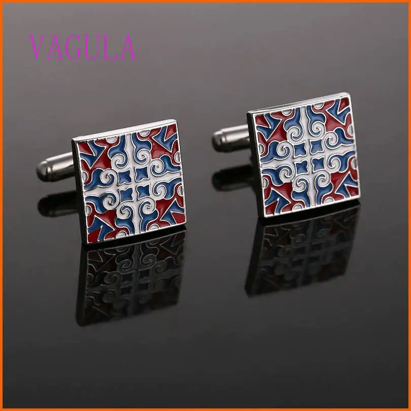 AAA Качество эмаль запонки серебряные латунные мужские французские манжеты бутон