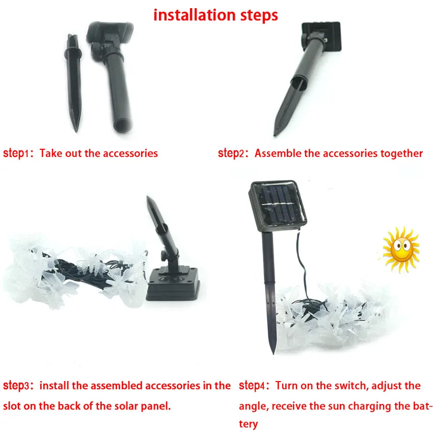 

4.8M 20LED /7M 50LED Solar String Fairy Lights Premium Quality Waterproof Solar Lamps Power 2 Modes Lights For Garden Decoration