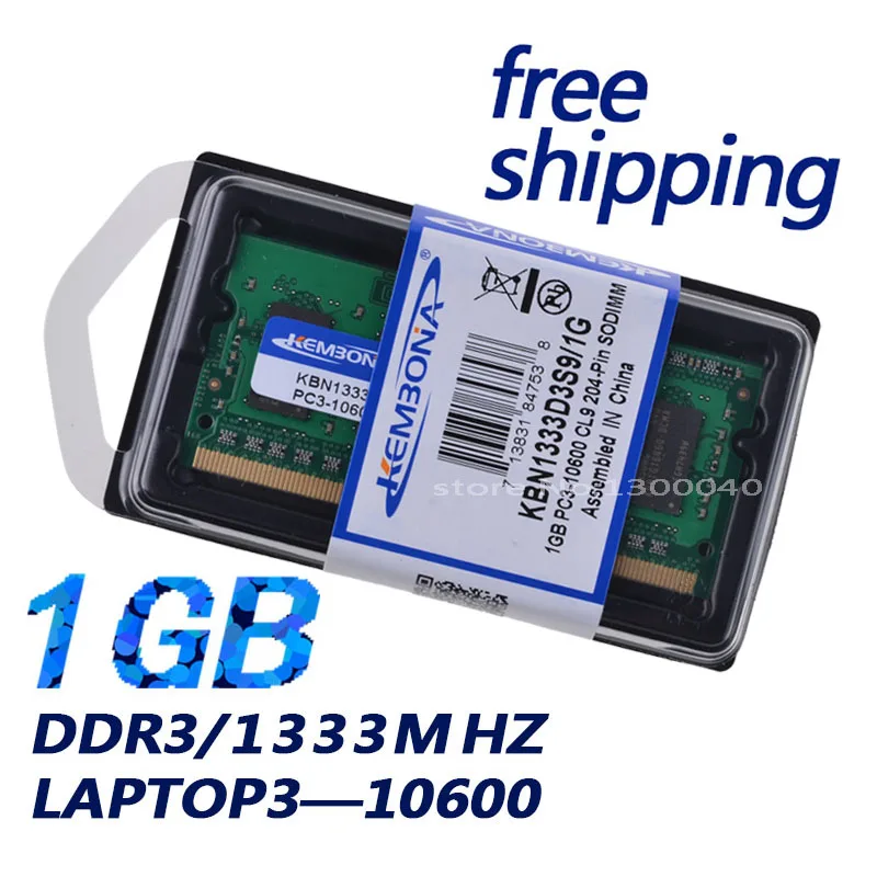 Ram para Computador Empréstimo! Original Portátil-frete Grátis 8bits 1gb Ddr3