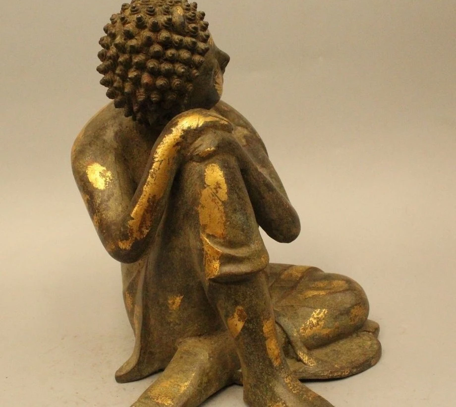 10 &quotТибетский буддистский храм бронзовая позолота сна Шакьямуни Амитабха Будда