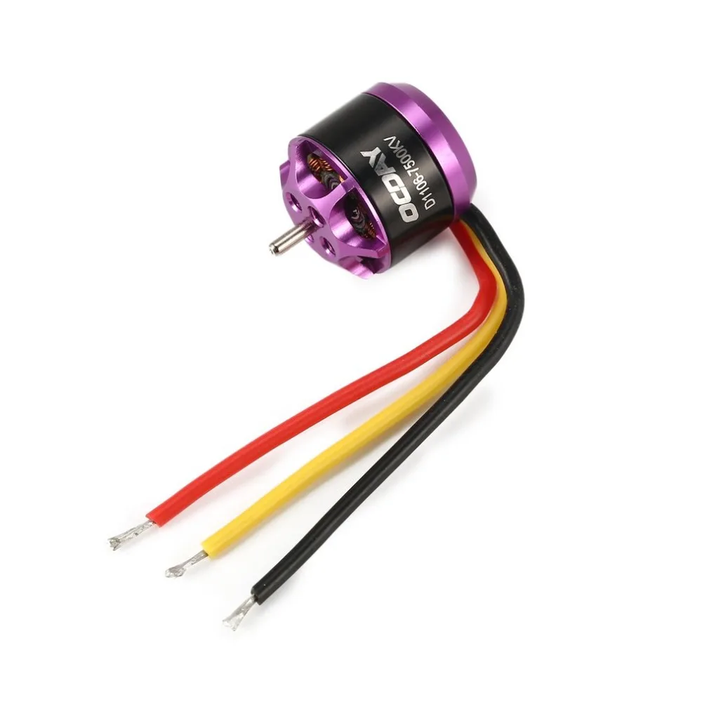 4 шт. бесщеточный двигатель OCDAY 1106 7500KV FPV RC гоночный Дрон DIY 3-4S бесщеточные двигатели для радиоуправляемого квадрокоптера