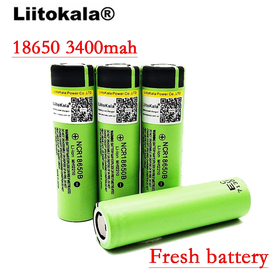 Liitokala 18650 3400 mah 3300mah аккумулятор NCR18650B перезаряжаемый 3,7 V литий-ионный аккумулятор