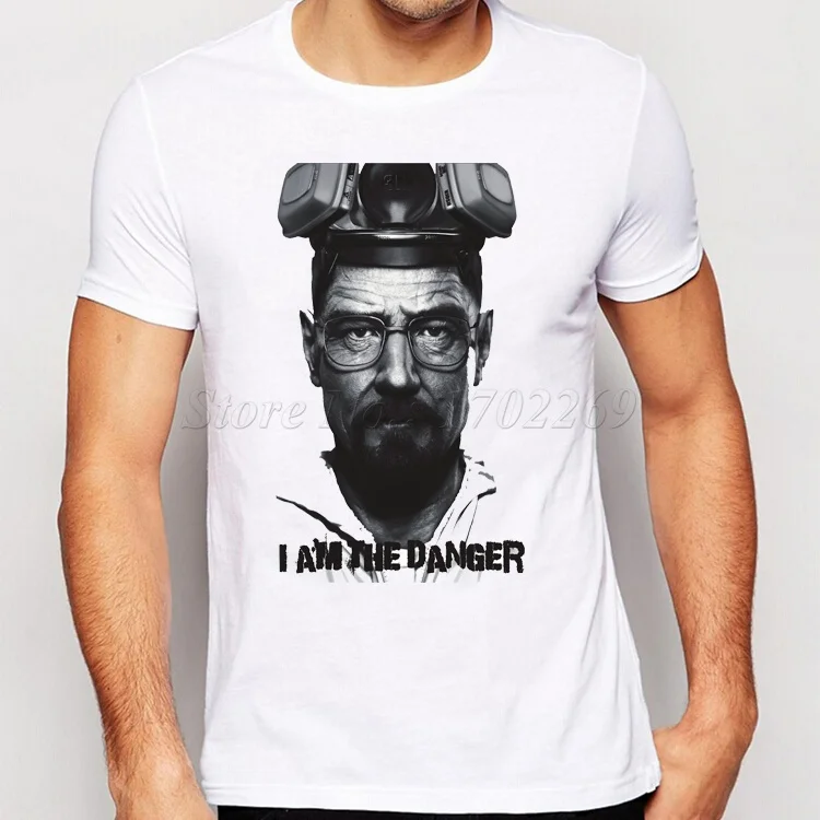 Мужская футболка с надписью I Am The One Who Knocks Heisenberg Повседневная короткими рукавами