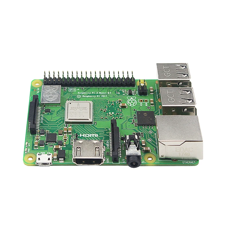 Raspberry Pi 3 Model B Plus с Wi-Fi и Bluetooth+ сенсорный экран 3,5 дюйма+ адаптер питания+ чехол+ теплоотвод для Pi 3 B Plus 3B