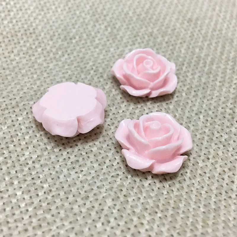 25 шт. персиковые цветы кабошоны камея плоская задняя сторона без отверстия