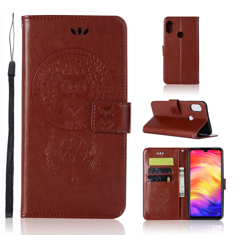 Чехол-книжка с совой из искусственной кожи для Funda Xiao mi Red mi 7 7A Note 8 PRO 7 6 5 Pro Чехол mi A3 mi 9 Lite CC9 E Чехол для мобильного телефона