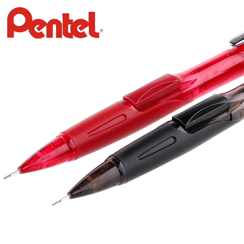 PENTEL, боковой пресс, механический карандаш, школьные канцелярские принадлежности, офисные принадлежности, механические карандаши, Цветной корпус с ластиком 0,5 мм PD275
