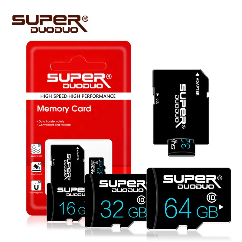 Высокое качество Micro SD карта 8 Гб 16 64 класс 10 водонепроницаемая памяти 32 для