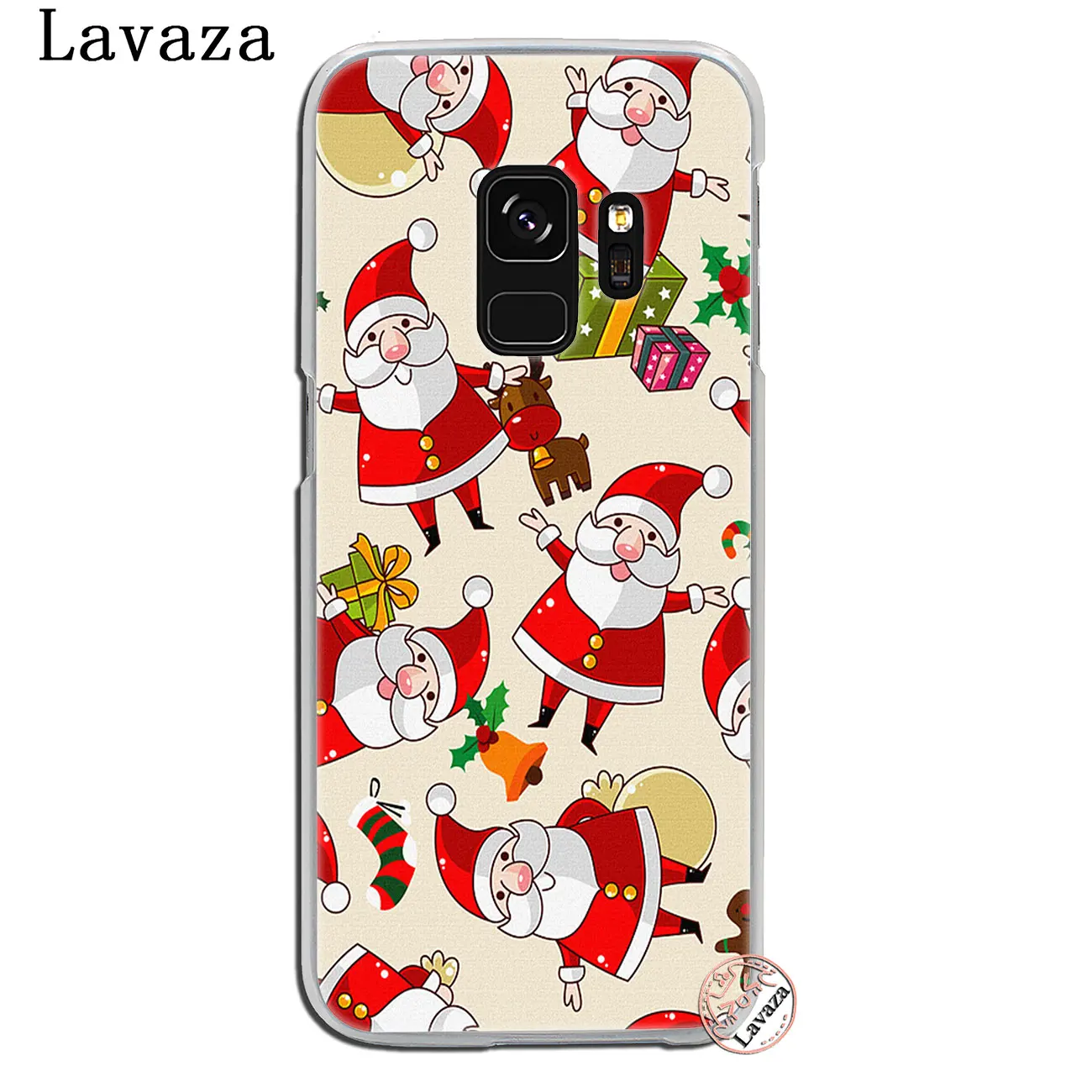 1 Lavaza Счастливого Рождества и счастливого Нового года пончик подарок чехол для samsung Galaxy Note 10 9 8 A9 A8 A7 A6 плюс A3 A5 A2 - Цвет: 1