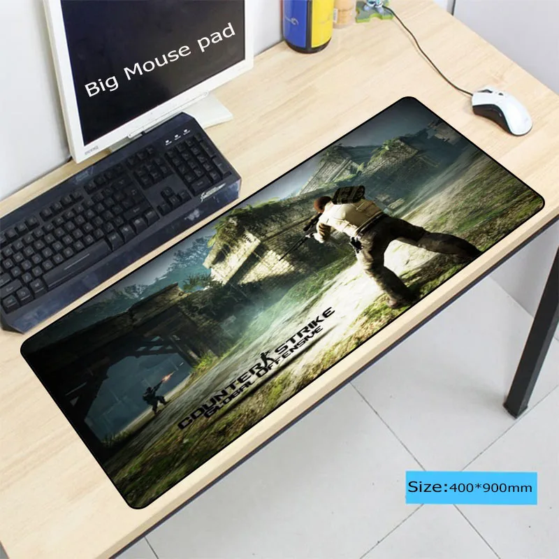 Congsipad счетчик Strike 900x400 notbook компьютер большой с обработанным краем коврик для мыши csgo Gaming padmouse геймер для клавиатуры коврик для мыши