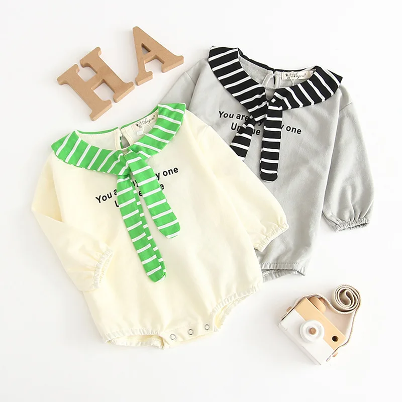 2019 Новое боди с надписью для маленьких мальчиков хлопковый комбинезон длинными