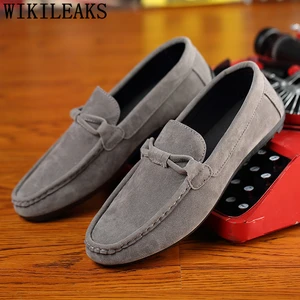 Туфли мужские для вождения, кожаные лоферы, Мокасины, роскошный бренд, повседневная Дизайнерская обувь