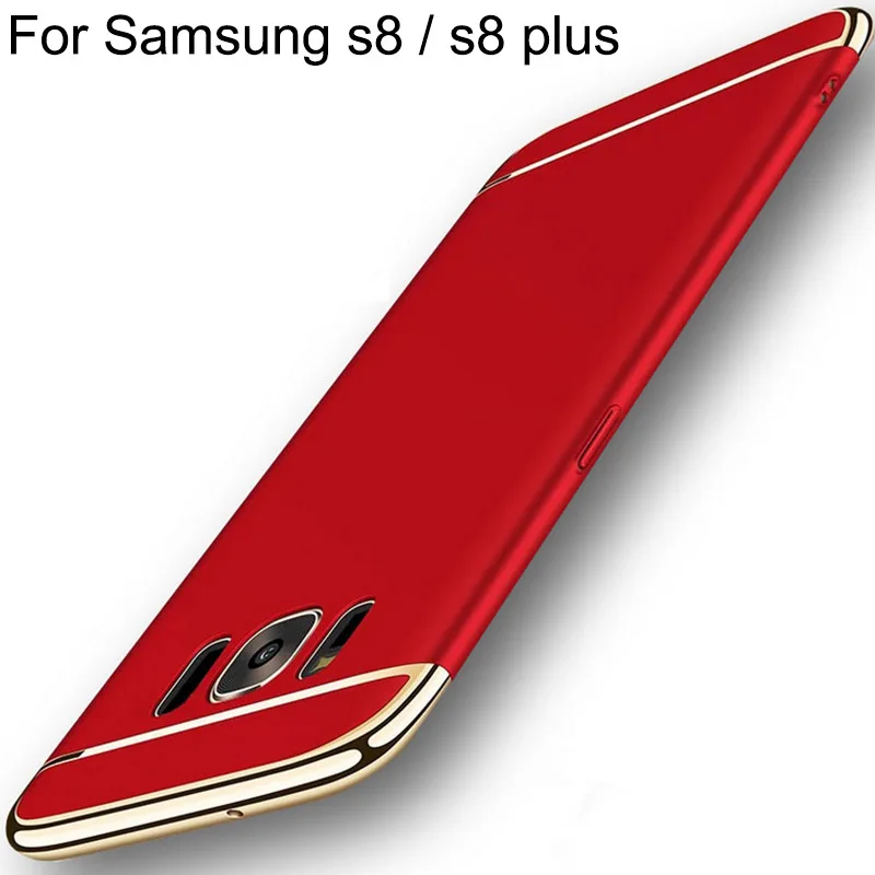 Для Samsung S6 S7 S8 чехол рамка задняя крышка ультра тонкий жесткий 3 в 1 защитный для