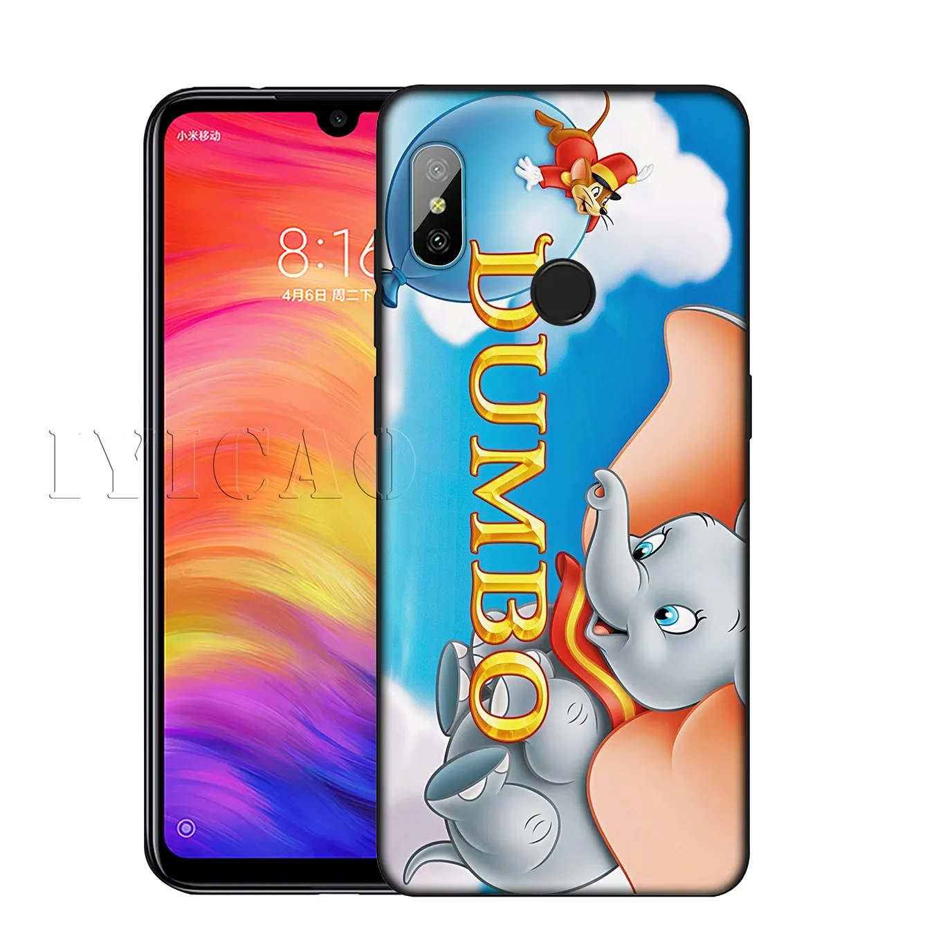 Мягкий силиконовый чехол для телефона IYICAO Dumbo Cute elephant Anime Xiaomi Mi 9 SE 9T CC9 CC9E 8 A3 Pro A1 A2