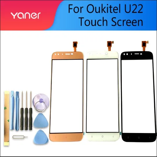 

Сенсорный экран для Oukitel u22, 5,5 дюйма, черный/белый/золотой, инструменты в подарок