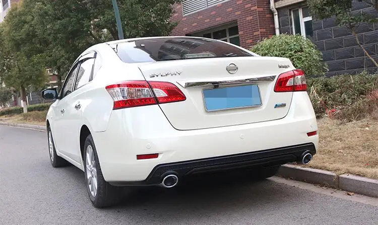 Для Nissan Sentra SYLPHY защита выхлопного отверстия заднего бампера подходит 2012/2013// Sentra Body набор бампер задний спойлер