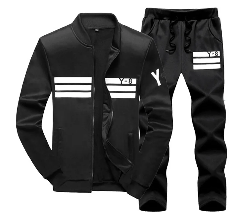 Мужские спортивные комплекты размера плюс M~ 8XL 9XL, повседневный спортивный костюм, мужской комплект из 2 предметов, толстовка+ штаны, верхняя одежда для бега, спортивный костюм для мужчин