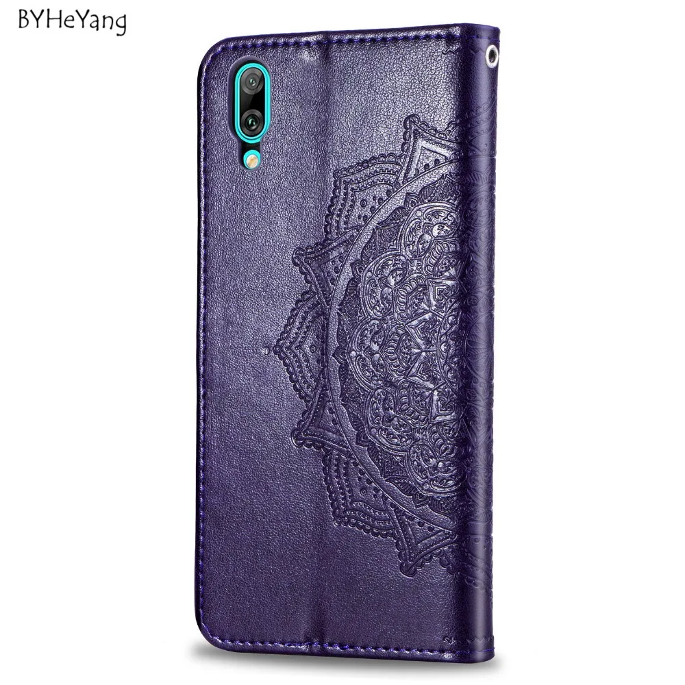 Для huawei Y7 Pro чехол Y7Pro кожаный флип-чехол, Роскошный футляр Capa Обложка для книги слот для карт huawei Enjoy 9 Enjoy9