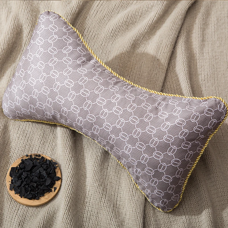 Бамбуковая угольная подушка в виде кости поясничная Подушка для спины талии