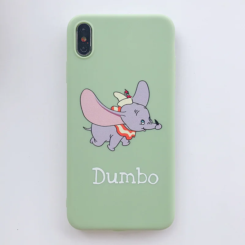 Cartoon Flying Elephant For iPhone Xs XR Max Mobile Phone Shell iPhone7 8 6s Plus Dumbo Soft Protective Case | Мобильные телефоны и