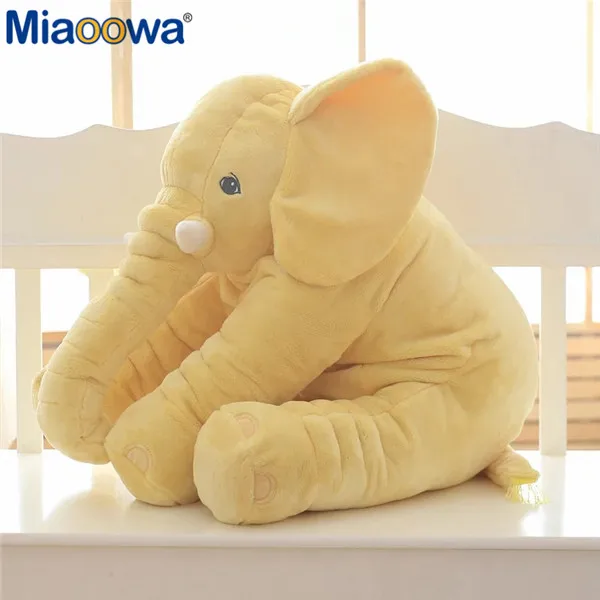 

1pc 60cm Cartoon Large Plush Elephant Toy Kids Sleeping Back Cushion stuffed Pillow Doll Baby Doll Birthday Gift for Kids