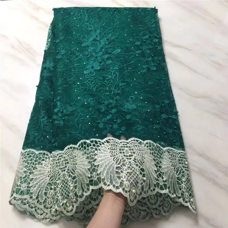Вышитая кружевная ткань для платье вечеринок модное кружево свадебных платьев в