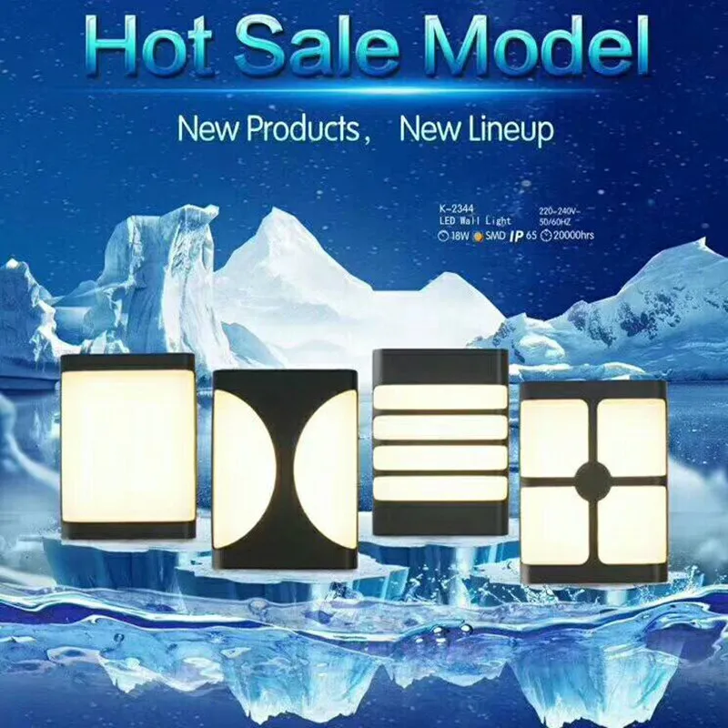 Kenlux 15 Вт пластик четыре стиля светодиодный настенный светильник Экономия