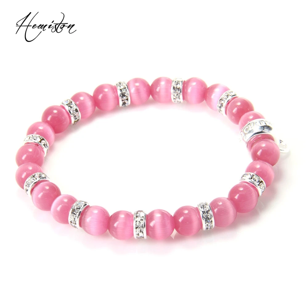 Браслет из бусин с опалом Thomas Rose браслет Стразы фирменной подвеской ювелирные