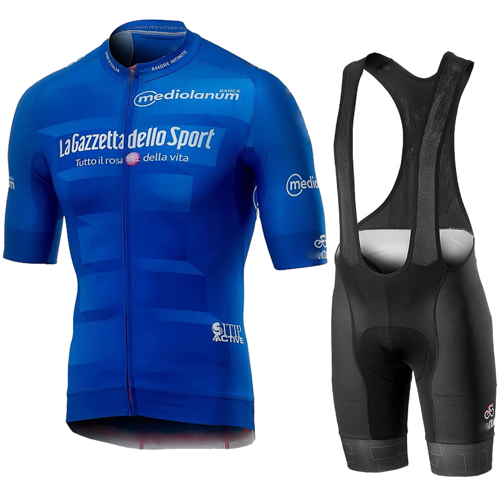 Tour De Italia Италия 2019 для мужчин велоспорта летний комплект с коротким рукавом