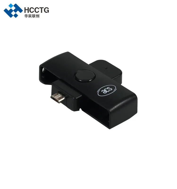 Черный Acs смарт чип кард ридер мини ACR38U ND с интерфейсом Micro USB|chip card reader|card readersmart chip