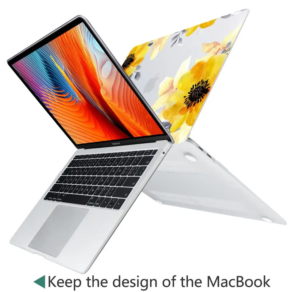 Матовый прозрачный чехол для ноутбука Apple MacBook Pro retina 12 13 15 Touch Bar& Air 11 13,3 дюймов A1932