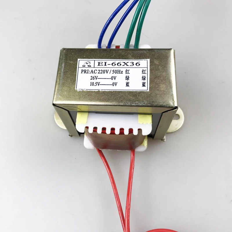 EI66 35W 50/60Hz ei силовой трансформатор 35VA Вход AC220V Выход 26 трансформатор 10,5 V две линии Выход трансформатор