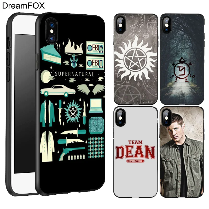 DREAMFOX L250 сверхъестественный Черный Мягкий ТПУ силиконовый чехол для Apple iPhone 11 Pro XR