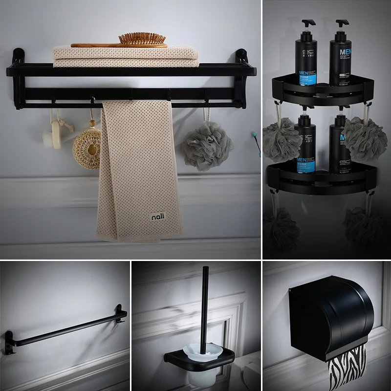 Набор оборудования для ванной комнаты вешалка полотенец держатель бумаги