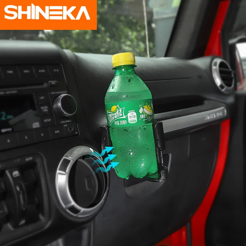 

SHINEKA Car Phone Bracket for Jeep Wrangler JK 2012-2017 Drink Cup Phone Holder Bolt-on Stand Organizer for Jeep Wrangler JK