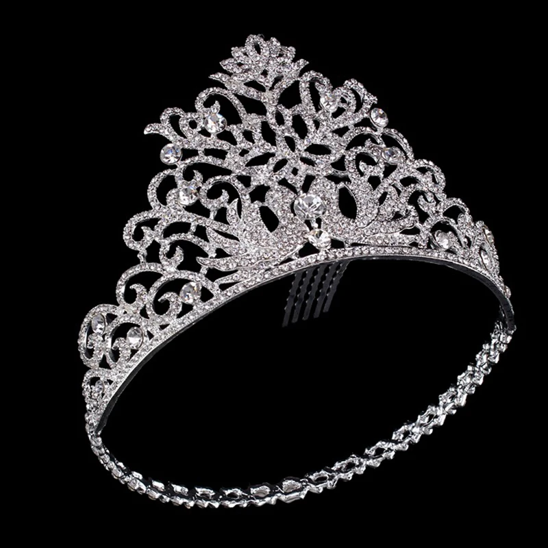 2018 модная свадебная круглая корона диадема Роскошные блестящие хрустальные