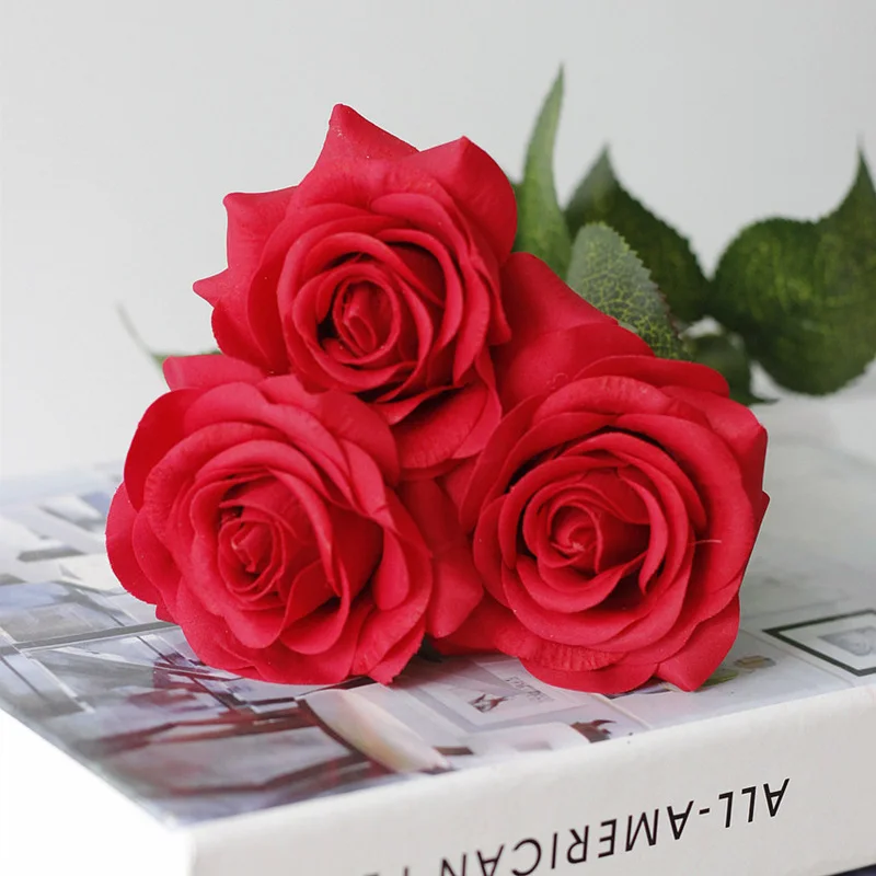 1pc red rose flower Meldel, искусственные цветы, светодиодный, красная роза, гирлянда в колбе, настольная лампа, романтический подарок на день Святого Валентина, День рождения, свадебный Декор для дома - Цвет: 1pc red rose flower