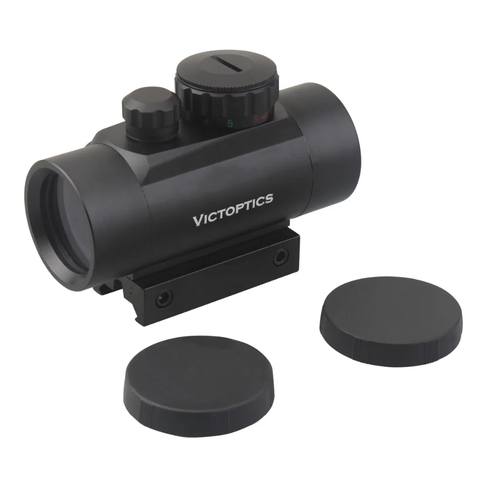 Прицел коллиматорный VictOptics 1x35 для охоты красная точка с направляющей Вивера 21 мм