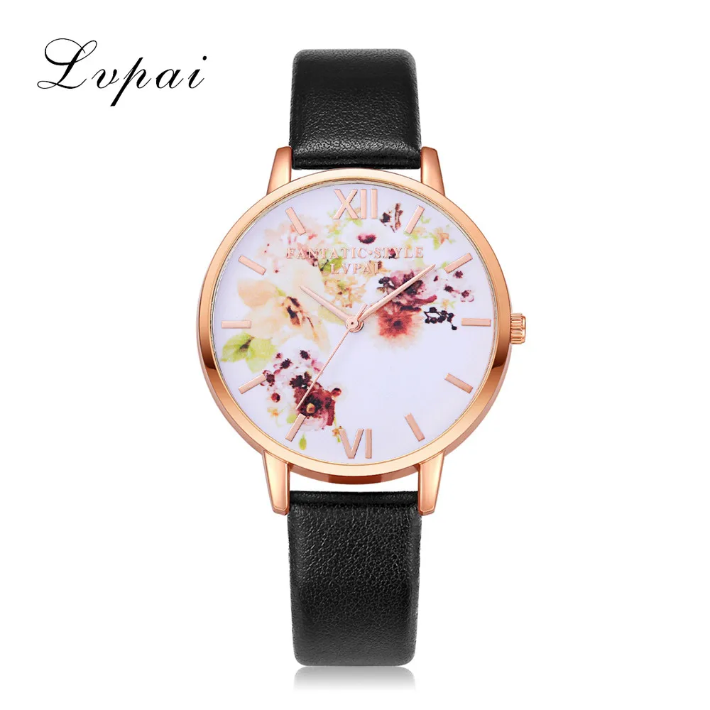 Женские наручные часы с кожаным ремешком Модные Аналоговые кварцевые круглые La