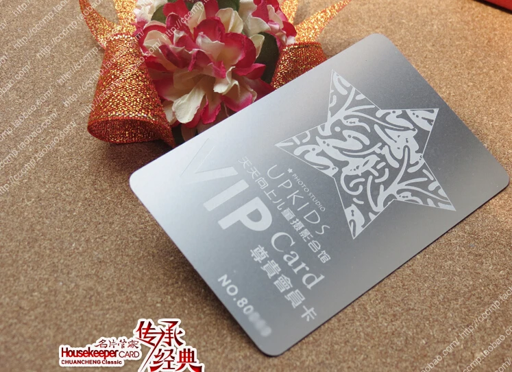 credit card Metallic Color, metal business cards , 100pcs a lot  Deluxe Metal Business Card Vip Cards,Double-side
