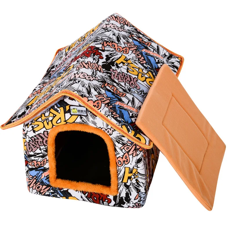 Складной домик для собак домашняя юрта кровать маленьких средних кошки животных