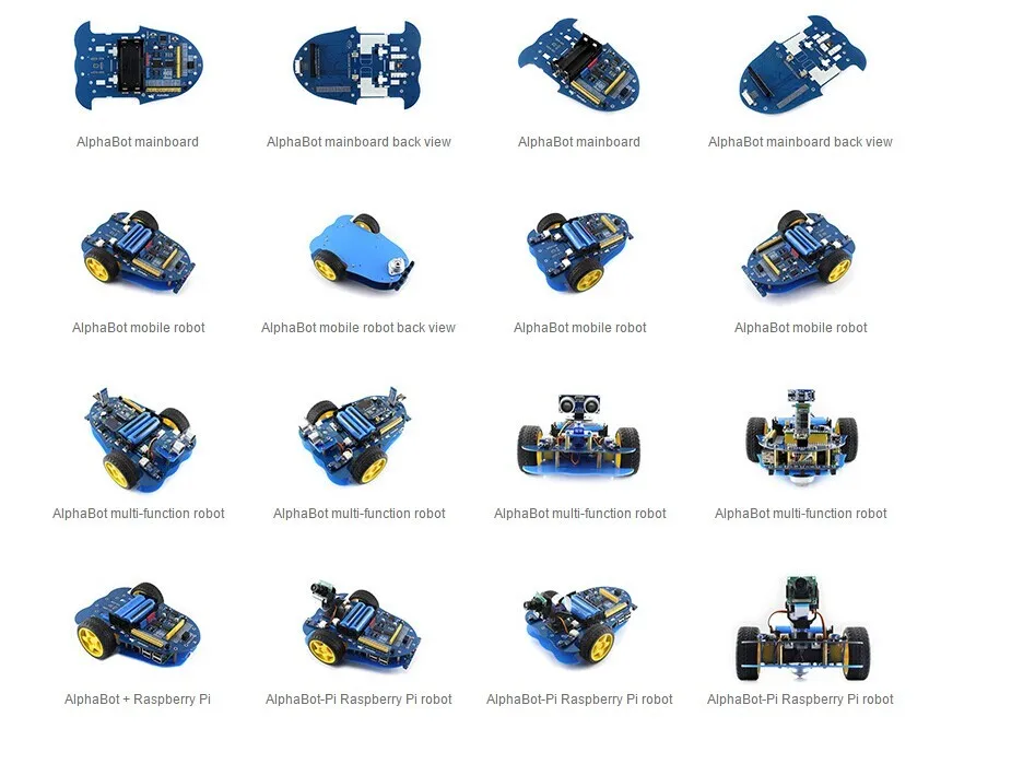 AlphaBot умный автомобиль Raspberry Pi робот строительный комплект с Raspberry Pi 3 Model B+ AlphaBot+ камера с US/EU адаптер питания