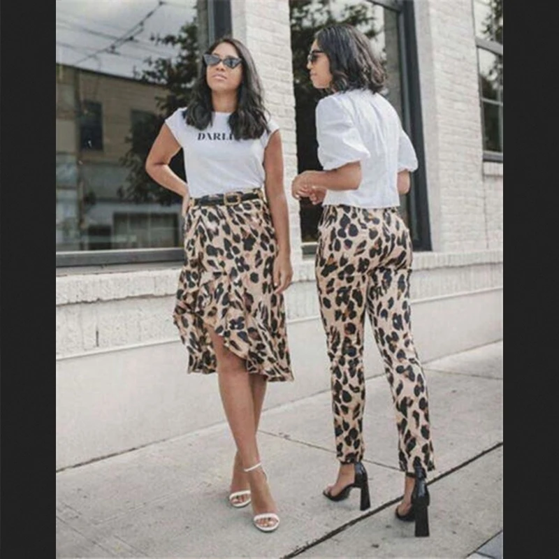 

Womens Sexy High Waist Leopard Print Ladies Party Fashion Skirt