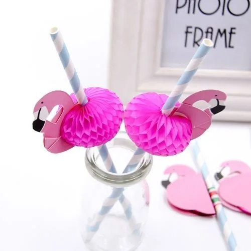 20 шт. украшение «Фламинго» для тортов DIY топперы для тортов пинапл Топпер на свадьбу/день рождения для украшения детского душа - Цвет: Blue flamingo
